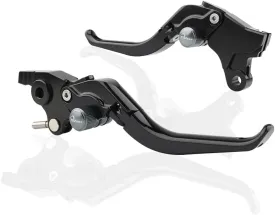 Adjustable Brake Levers for CFMOTO 700CL-X Heritage 700CL-X Adventure 2021-2022 Folding Clutch Handles (Folding-Black with Gray)
