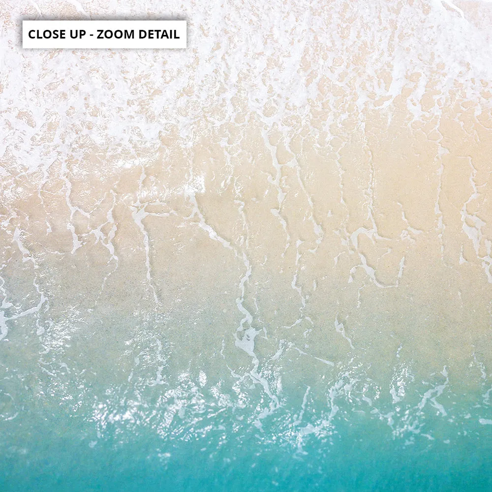 Aerial Coastal Sandy Beach - Art Print