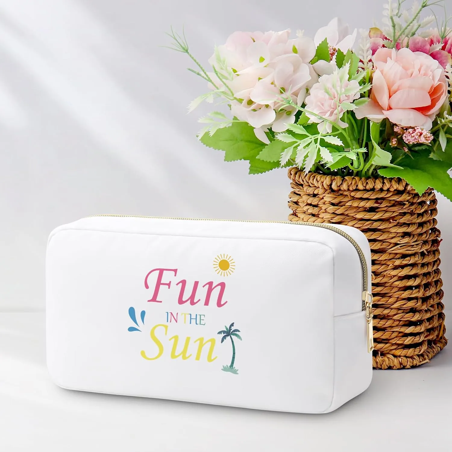 Beach Cruise Gifts for Women Girls Makeup Bag Trip Gifts for Beach Lover Friend Sister Friendship Present Summer Vacation Present Birthday Graduation Cosmetic Bags Summer Lovers Travel Pouch
