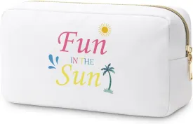 Beach Cruise Gifts for Women Girls Makeup Bag Trip Gifts for Beach Lover Friend Sister Friendship Present Summer Vacation Present Birthday Graduation Cosmetic Bags Summer Lovers Travel Pouch
