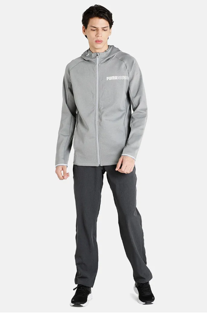 Brand print Zip-Front Hoodie-848907 03