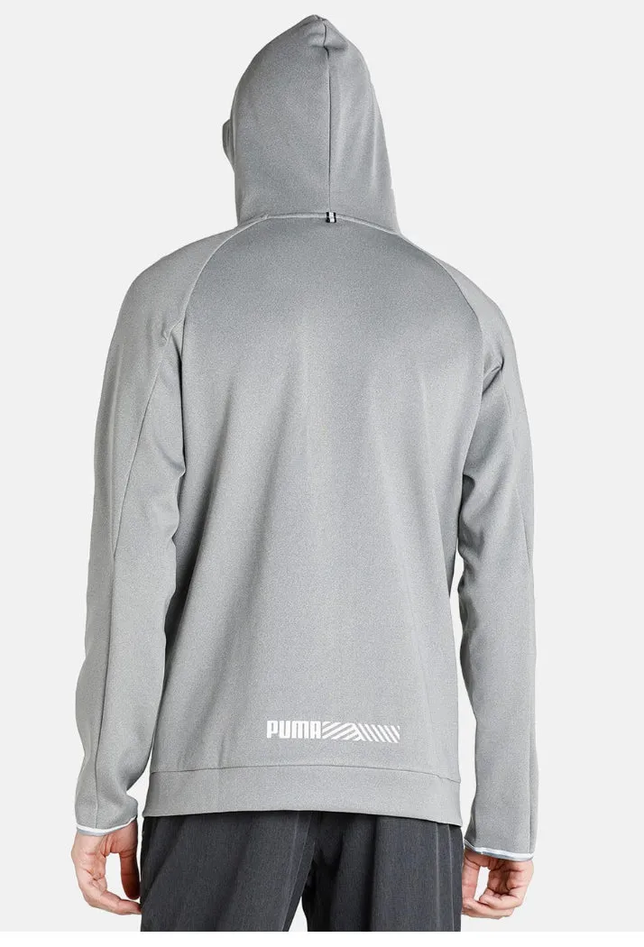 Brand print Zip-Front Hoodie-848907 03