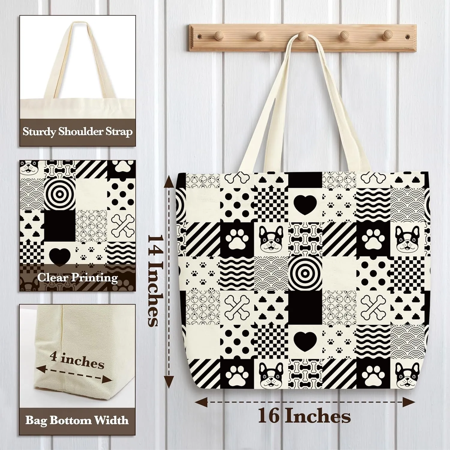 Dog Themed Canvas Bag
