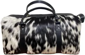 Duffel bag weekender carry on travel overnight cowhide gift hair luggage cabin size hand carry bag