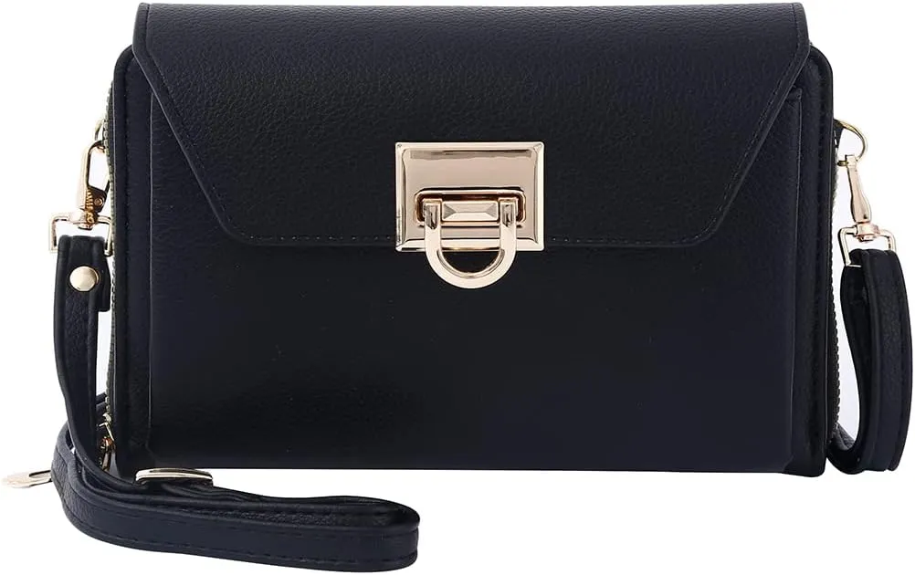 EVVE Small Crossbody Shoulder Bag For Women, Cell Phone Wallet Purse with Multiple Card Slots