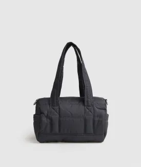 Gymshark Premium Lifestyle Mini Barrel Bag - Onyx Grey