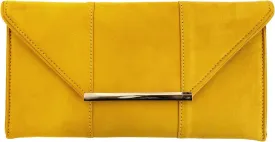 JNB Faux Microsuede Envelope Clutch