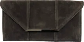 JNB Faux Microsuede Envelope Clutch
