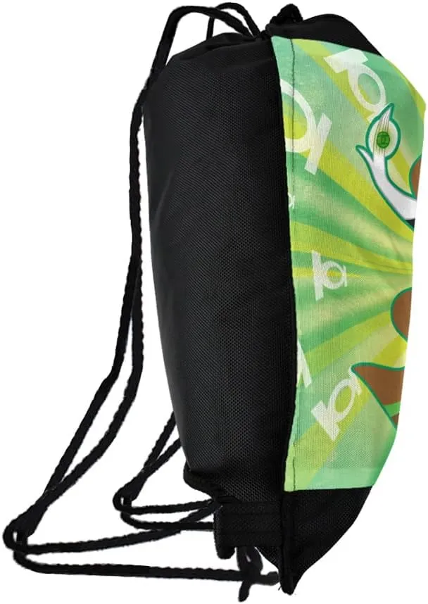 LOGOVISION DC Super Hero Girls Green Lantern Drawstring Backpack Sports Bag Sackpack 17" x 13", Perfect for Gym, Yoga or Practice