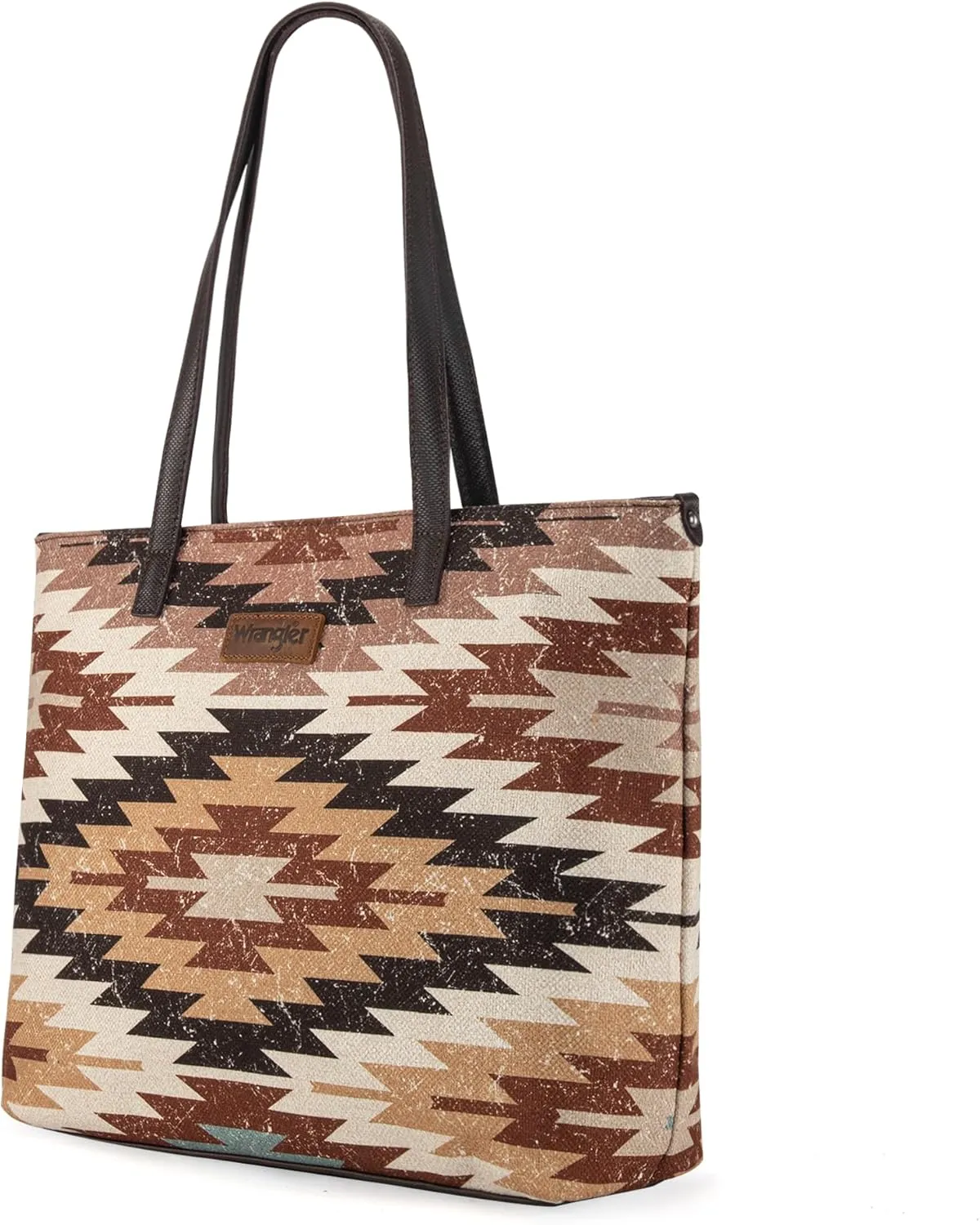 Montana West Wrangler Tote Bag for Women Canvas Shoulder Handbag Aztec Purse