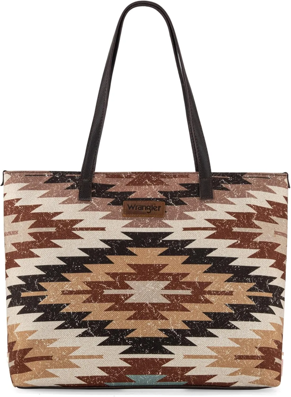 Montana West Wrangler Tote Bag for Women Canvas Shoulder Handbag Aztec Purse