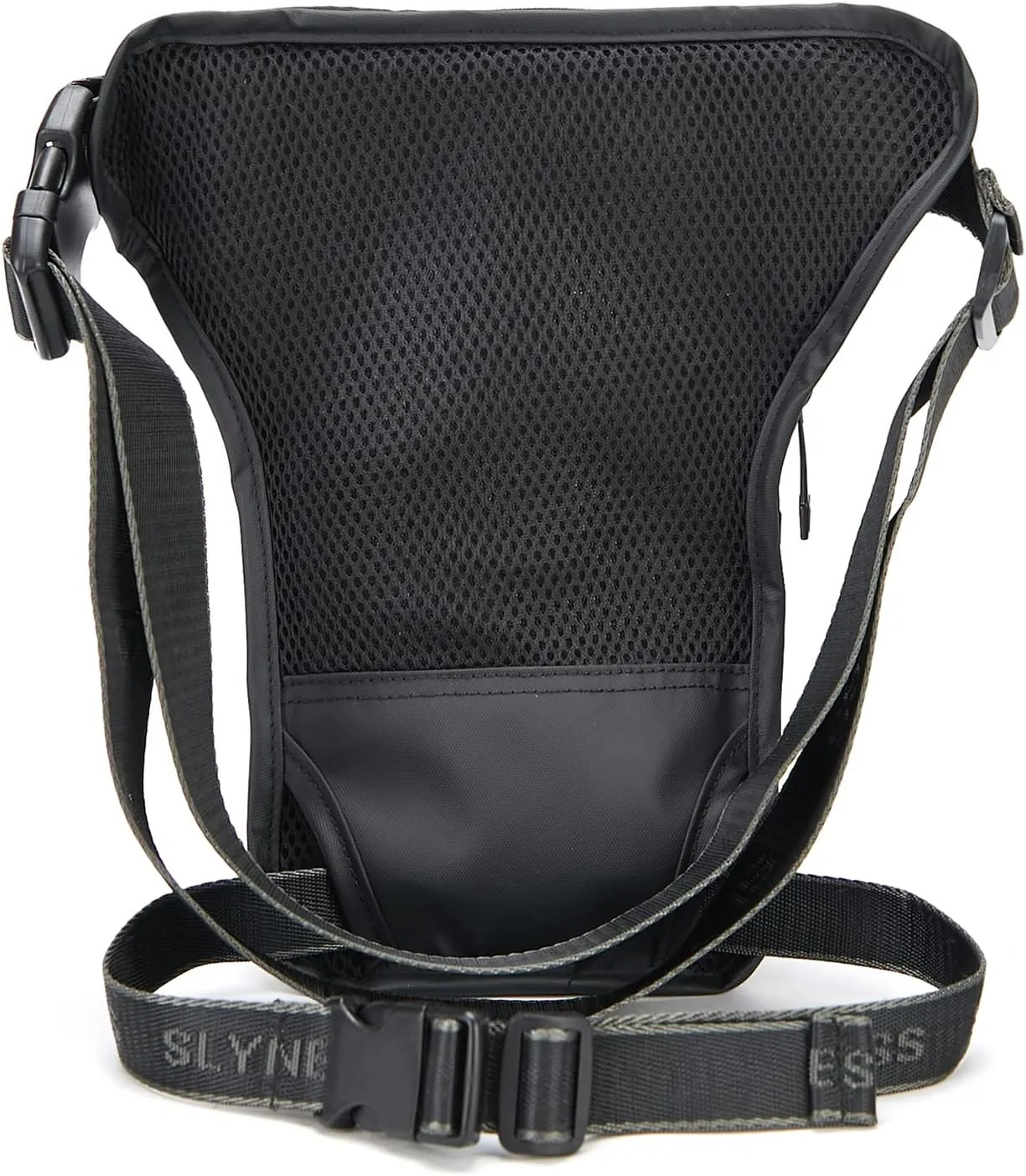 Motorcycle Drop Leg Bag Tactical Waist Pack for Men Women EVA Shell Hip Bum Fanny Belt Pouch Outdoor Travel Hiking Cycling Oxford Thigh Bag Daypack (Black)