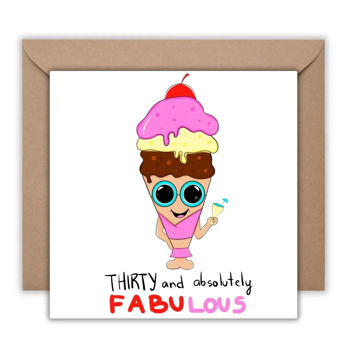 Personalized 30th birthday card, Big Birthday, Thirty birthday card, Thirtieth Birthday Gift, Card for Her, Sister, Friend Birthday