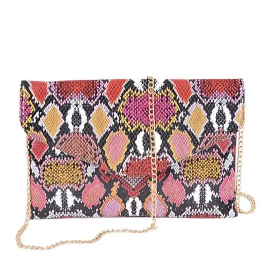 TEEK - Multi Color Python Printed Convertible Envelope