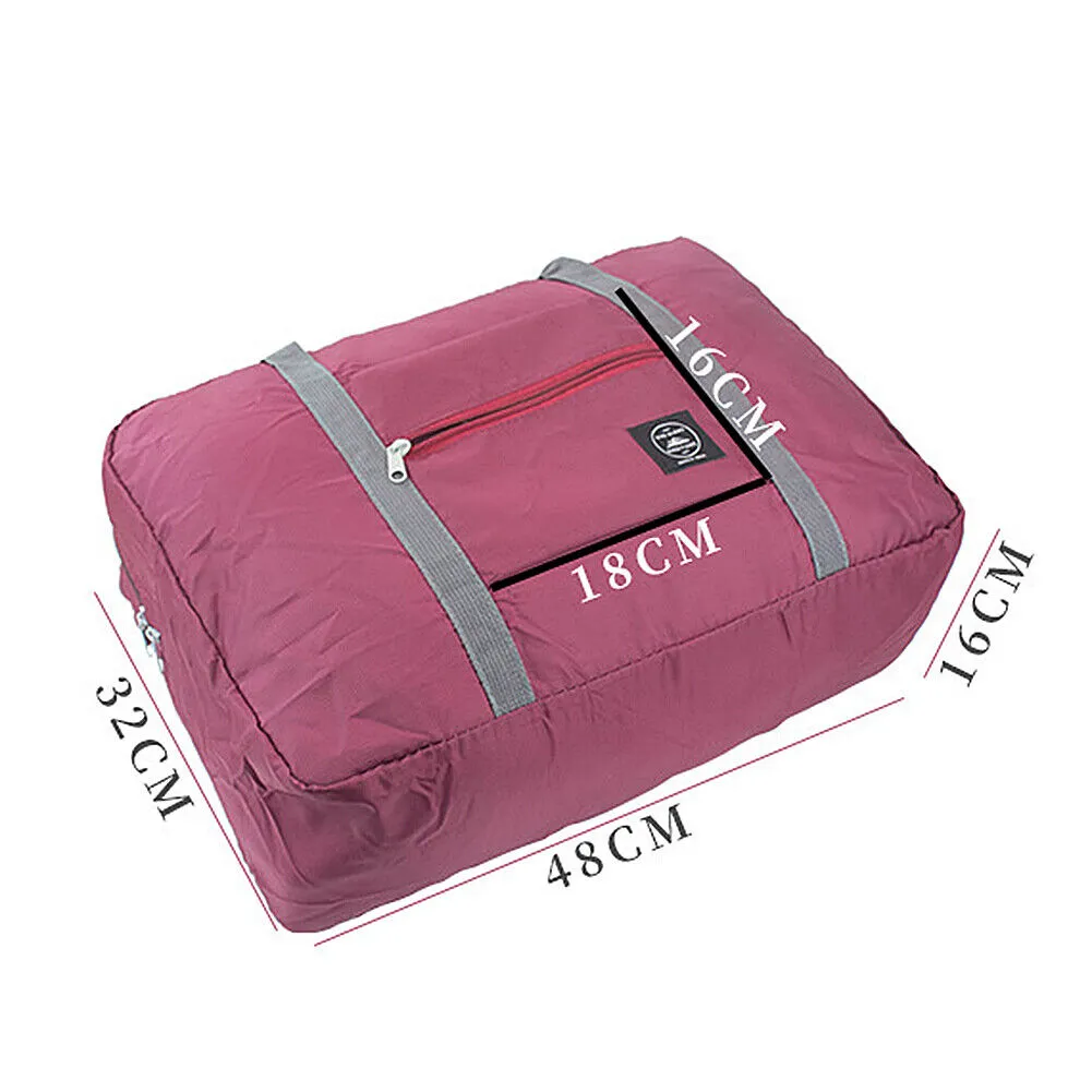 US Foldable Travel Luggage Carry-on Shoulder Duffle Bag Lightweight Sport Tote