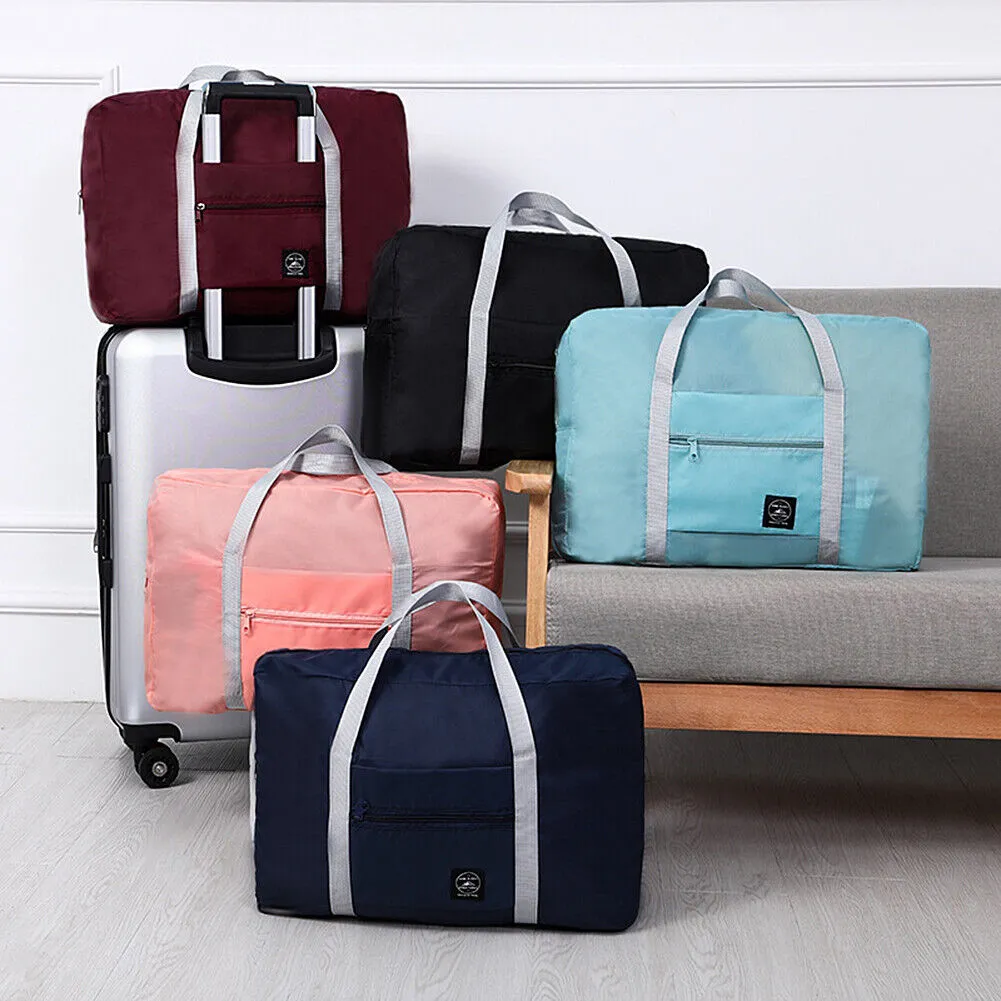 US Foldable Travel Luggage Carry-on Shoulder Duffle Bag Lightweight Sport Tote