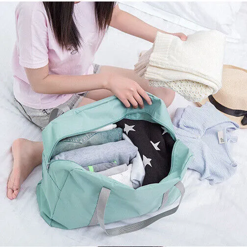 US Foldable Travel Luggage Carry-on Shoulder Duffle Bag Lightweight Sport Tote