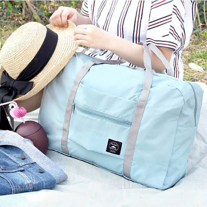 US Foldable Travel Luggage Carry-on Shoulder Duffle Bag Lightweight Sport Tote