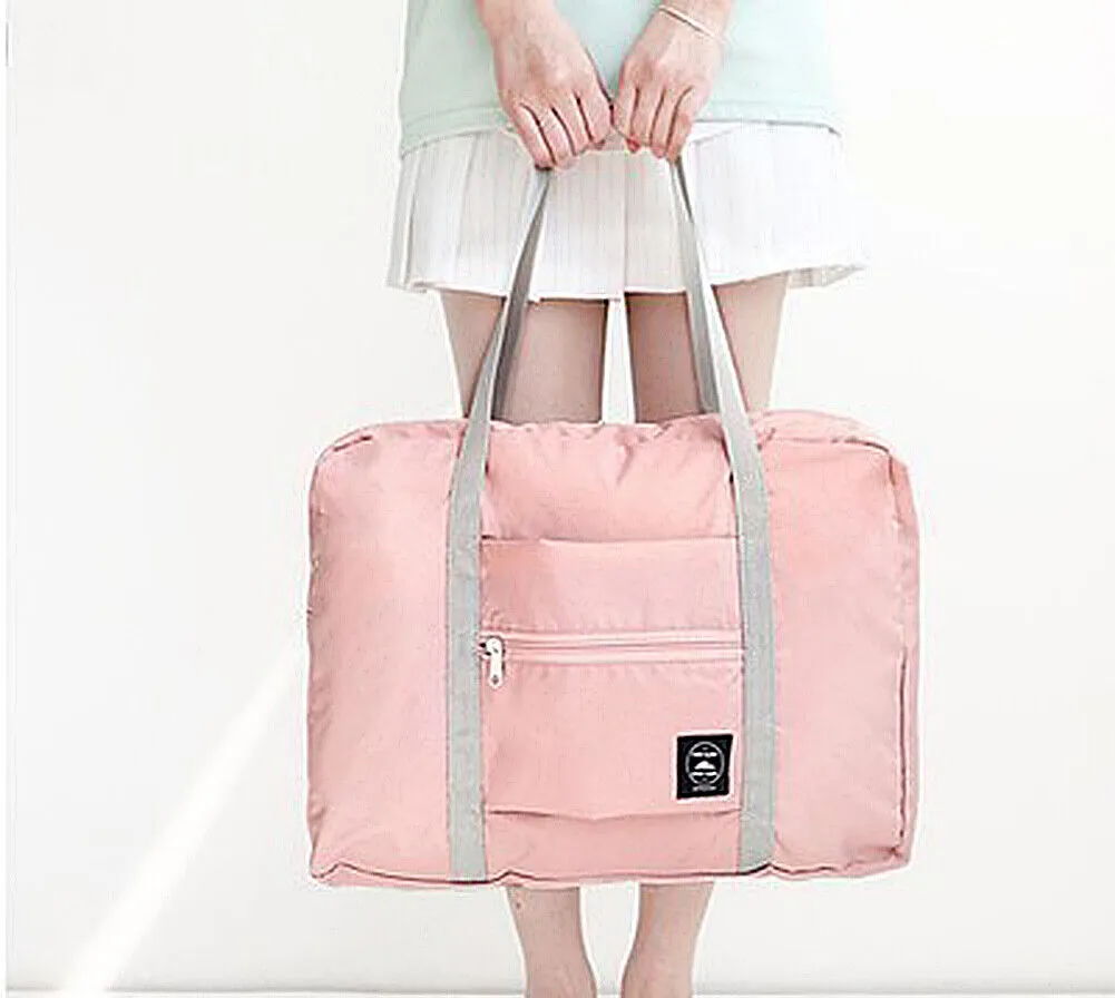 US Foldable Travel Luggage Carry-on Shoulder Duffle Bag Lightweight Sport Tote