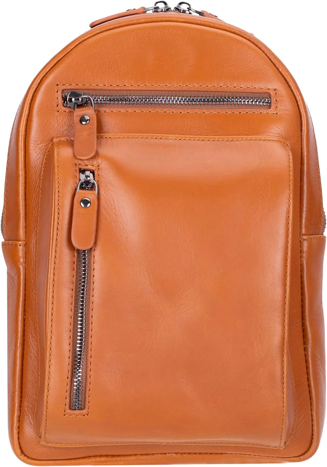 VENOULT Crossbody Bag for Women or Man, Adjustable Strap Backpack (Chestnut)