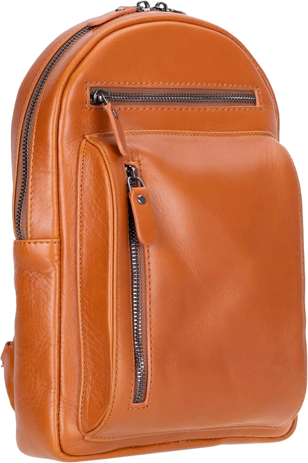 VENOULT Crossbody Bag for Women or Man, Adjustable Strap Backpack (Chestnut)