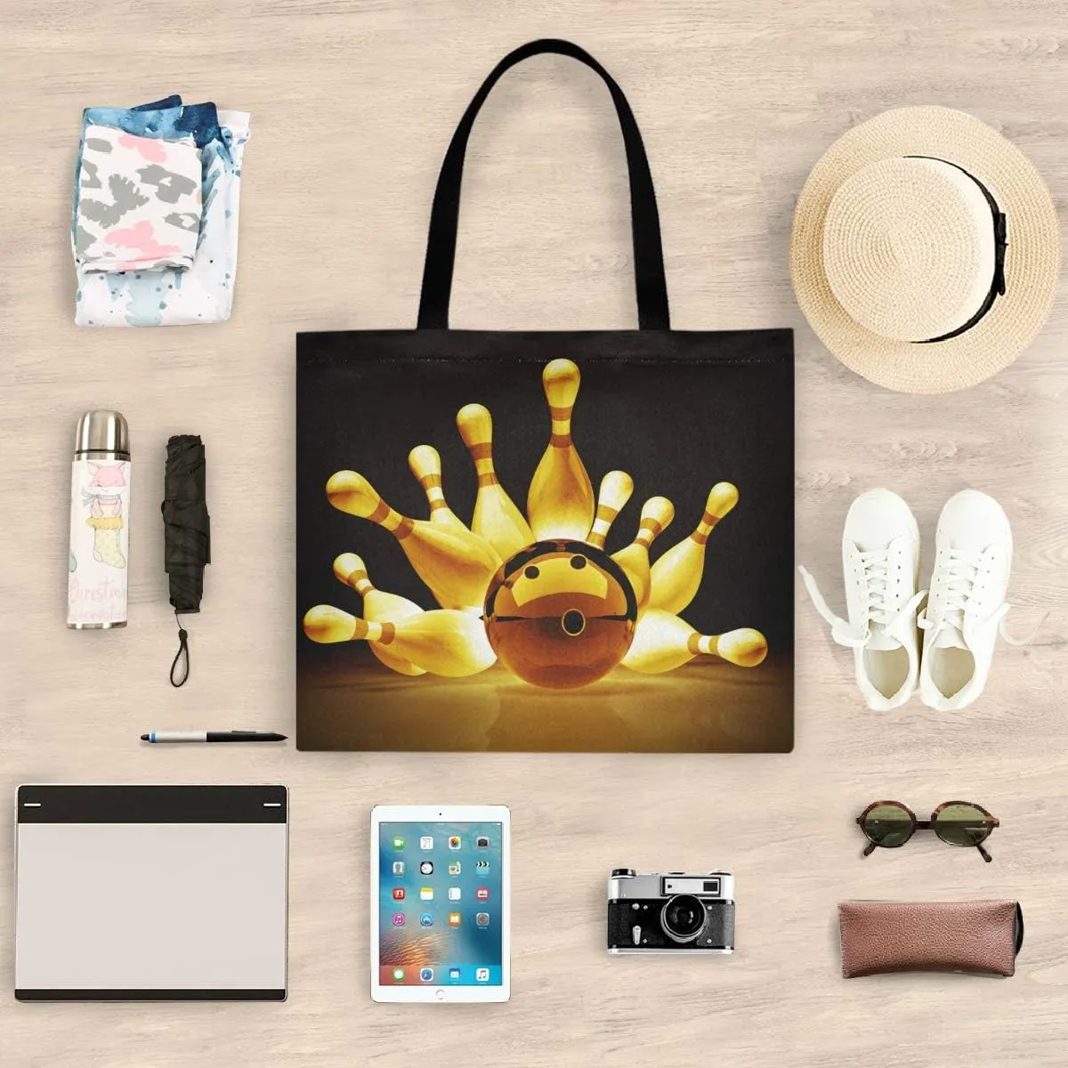 visesunny Fashion Floral Tote Bag with Interior Pocket Lightweight Travel Shoulder Bag Handbag Purse